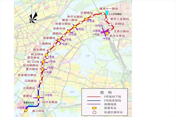 武漢地鐵5號(hào)線最新線路圖及其深遠(yuǎn)影響